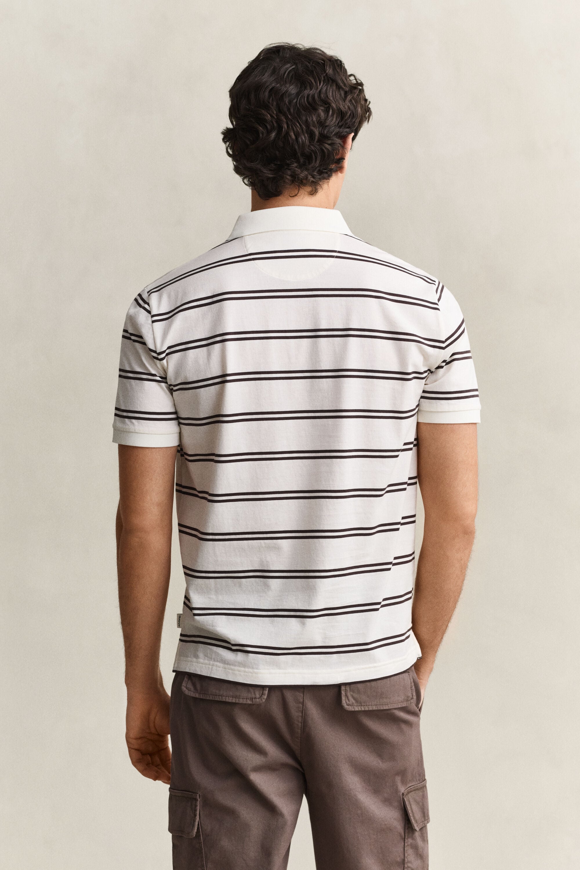 Polo de algodón pima a rayas