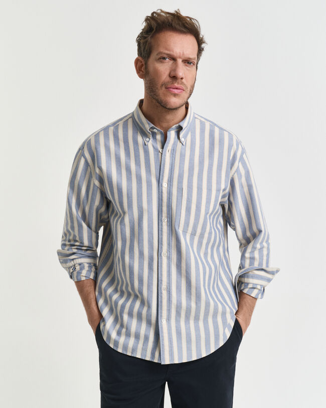 Camisa Oxford Relaxed Fit Heritage a rayas