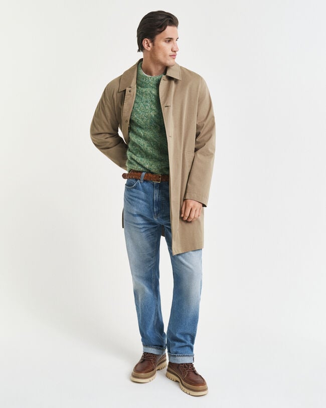 Jersey de cuello redondo y punto de ochos