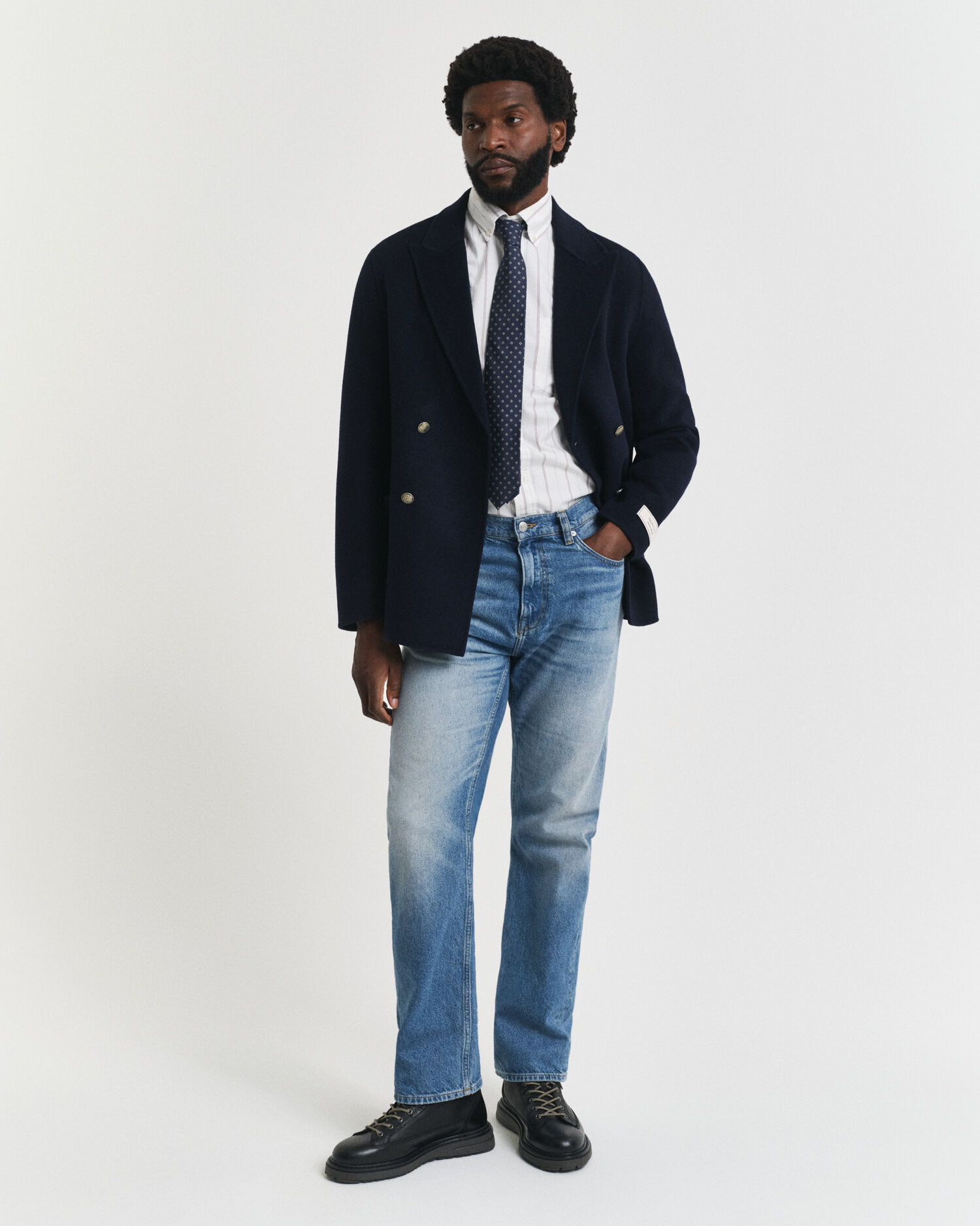 Camisa Oxford clásica Regular Fit a rayas