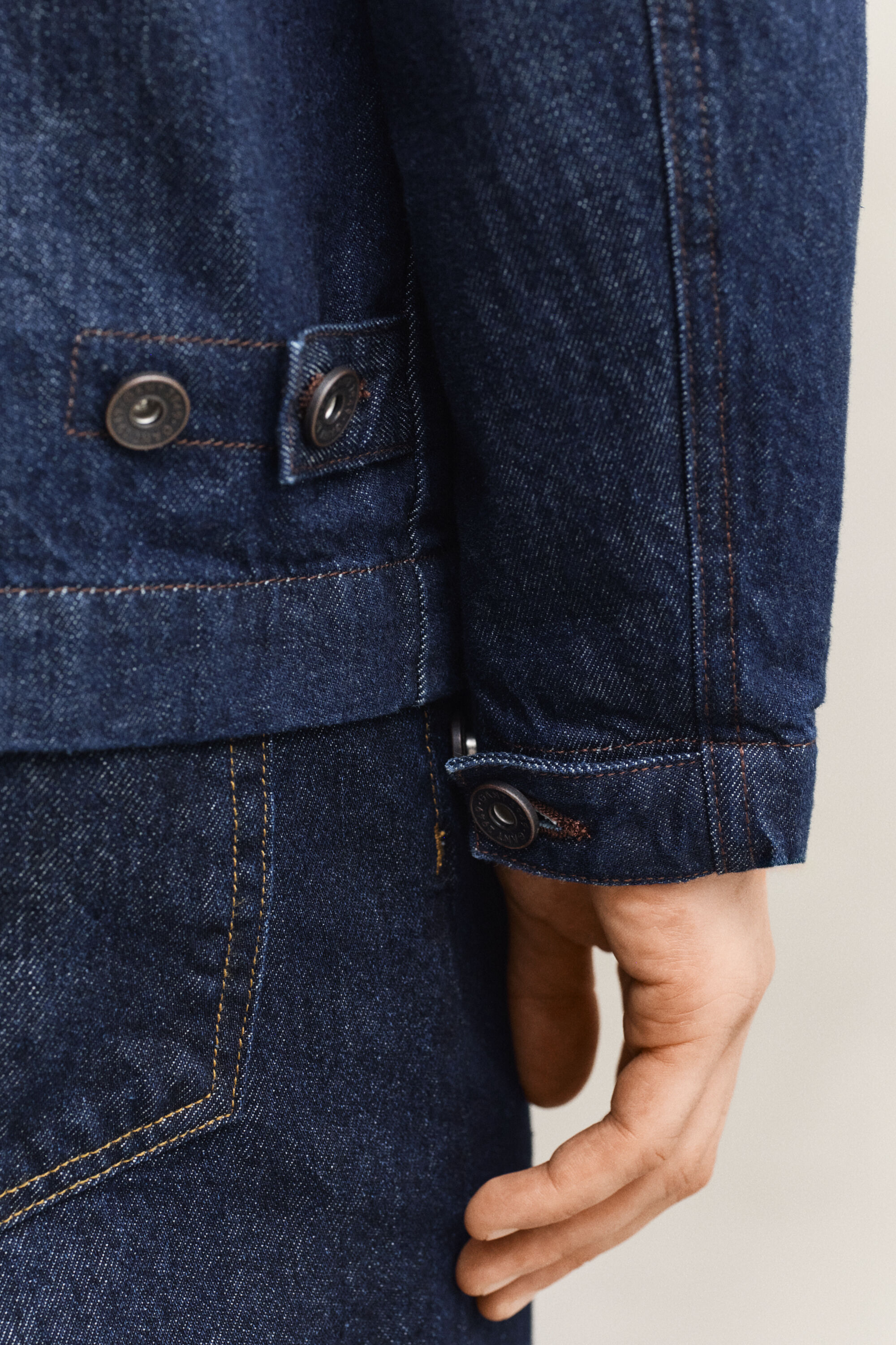 Chaqueta utilitaria añil