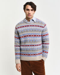 Jersey de cuello redondo Fair Isle