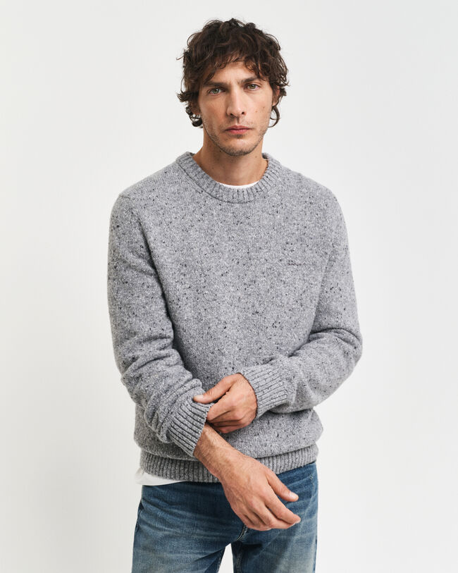 Jersey de cuello redondo Wool Nepps