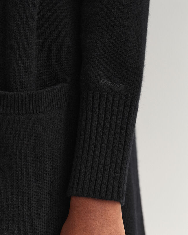 Cárdigan largo de lana