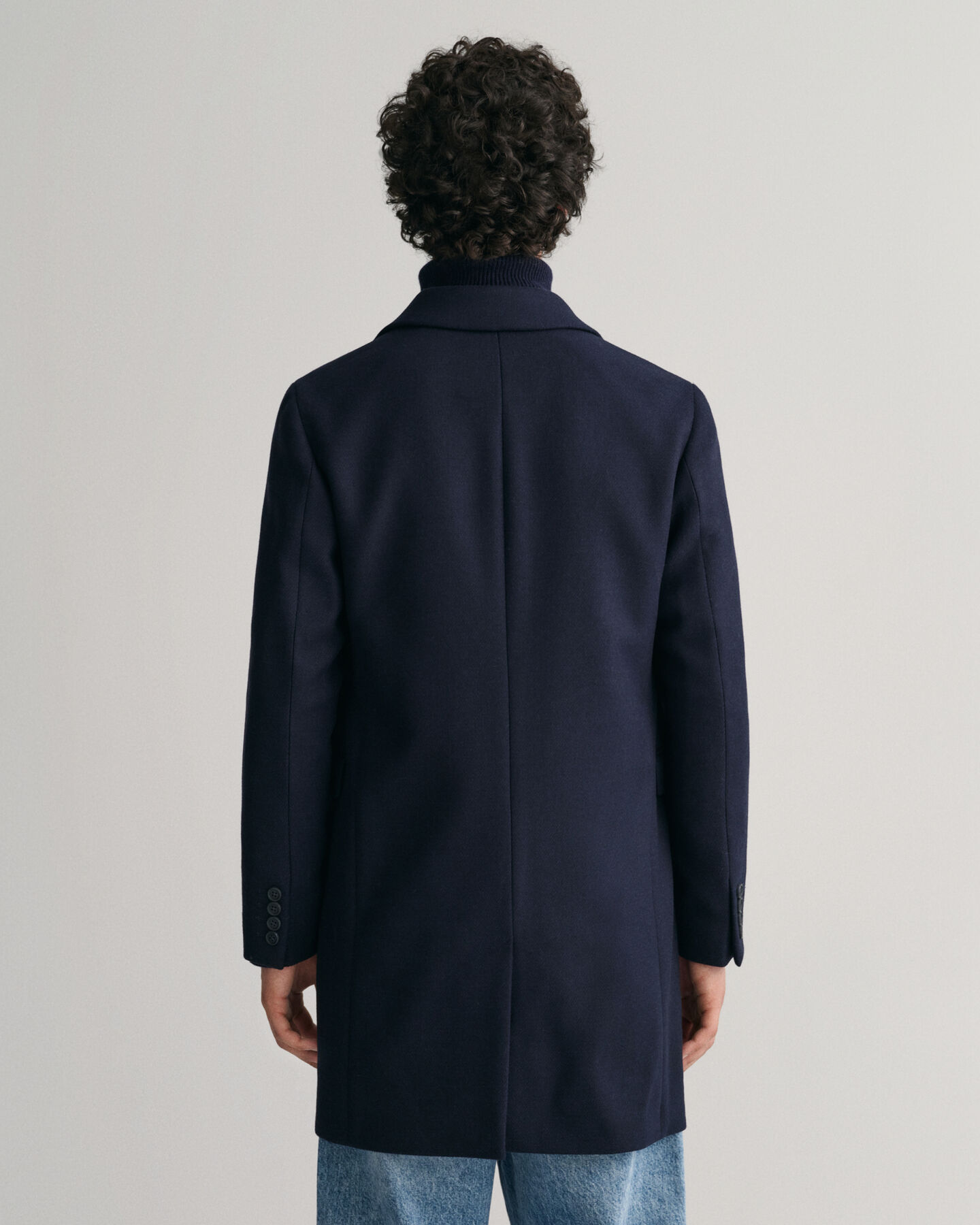 Sobretodo de lana clásico Tailored Fit
