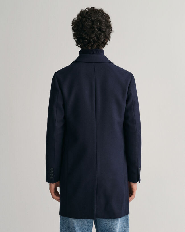 Sobretodo de lana clásico Tailored Fit