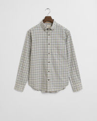 Camisa Regular Fit de sarga a cuadros Tattersall