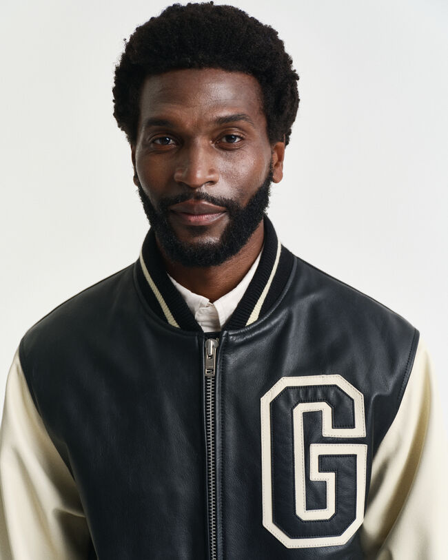 GANT Varsity Jacket de piel