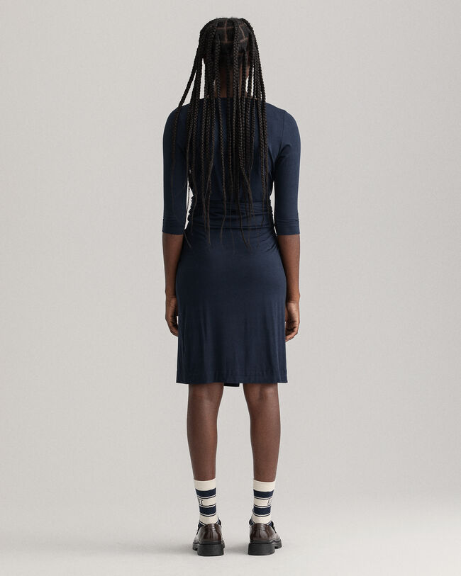 Vestido cruzado de punto