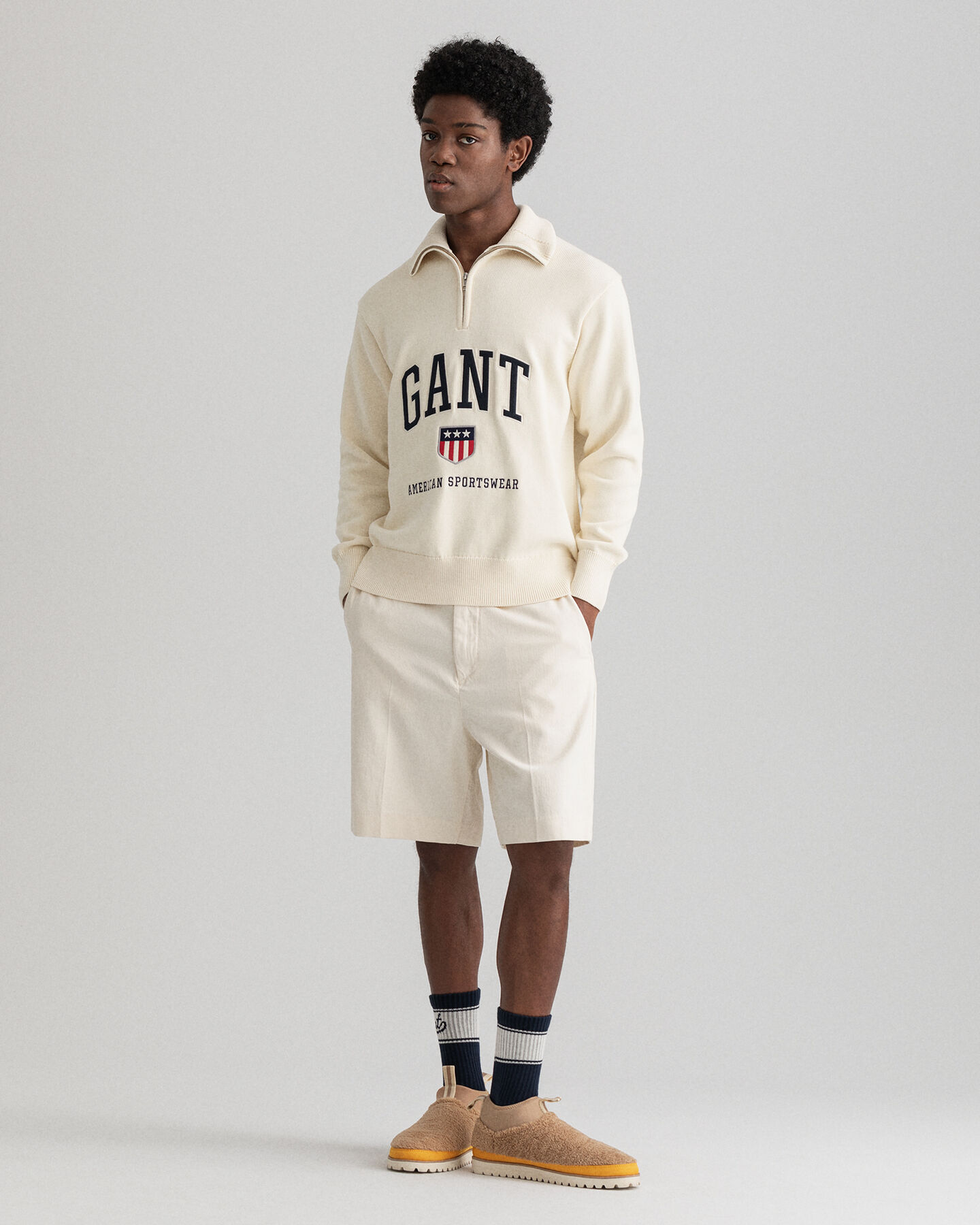 Jersey con media cremallera Retro Shield