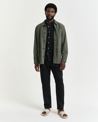 Pantalones Relaxed Fit de lino con cord&oacute;n ajustable