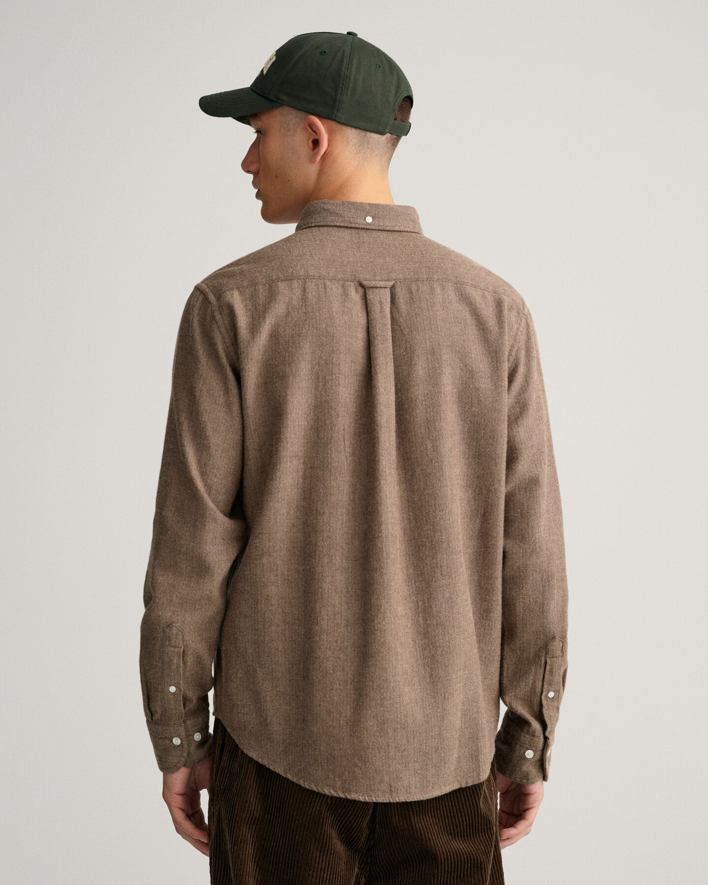 Camisa Regular Fit con diseño de espiga