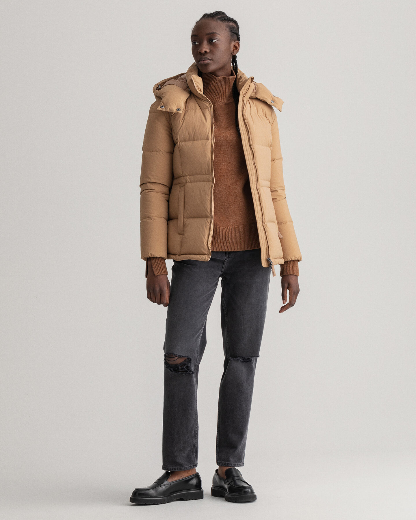 Chaqueta de plum&oacute;n de largo medio