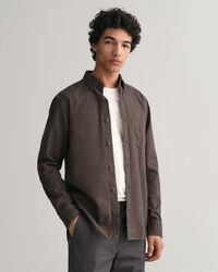 Camisa de franela Regular Fit con diseño de espiga