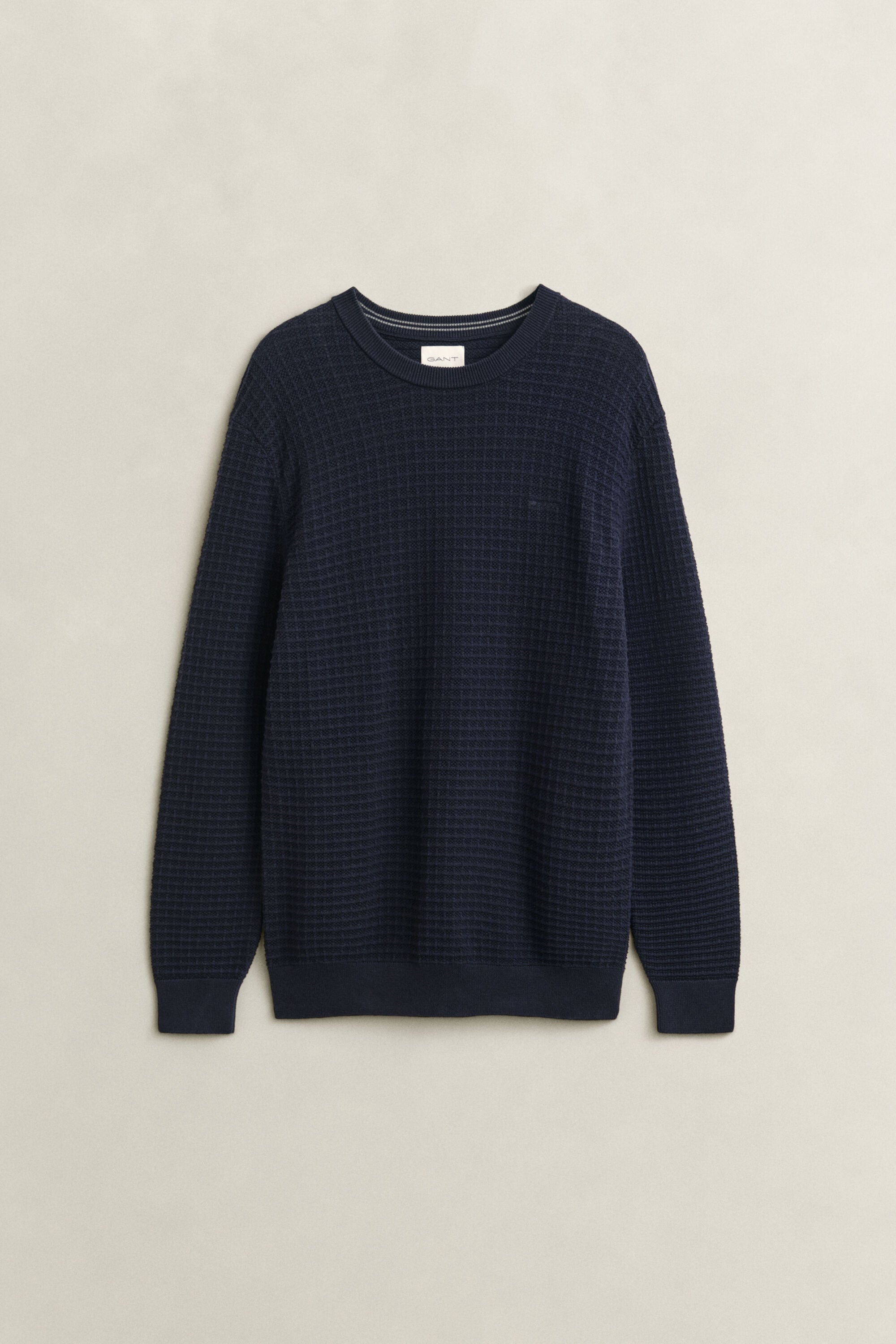 Jersey de cuello redondo con textura