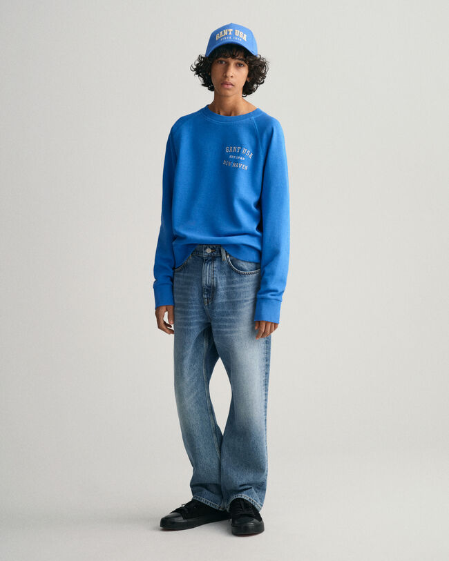 Sudadera de cuello redondo USA Graphic Teen Boys