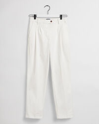 Pantalones chinos de pinzas y talle alto