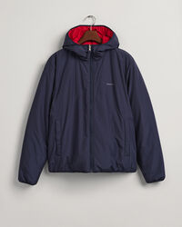 Chaqueta reversible con capucha