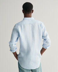 Camisa Slim Fit de lino Houndstooth