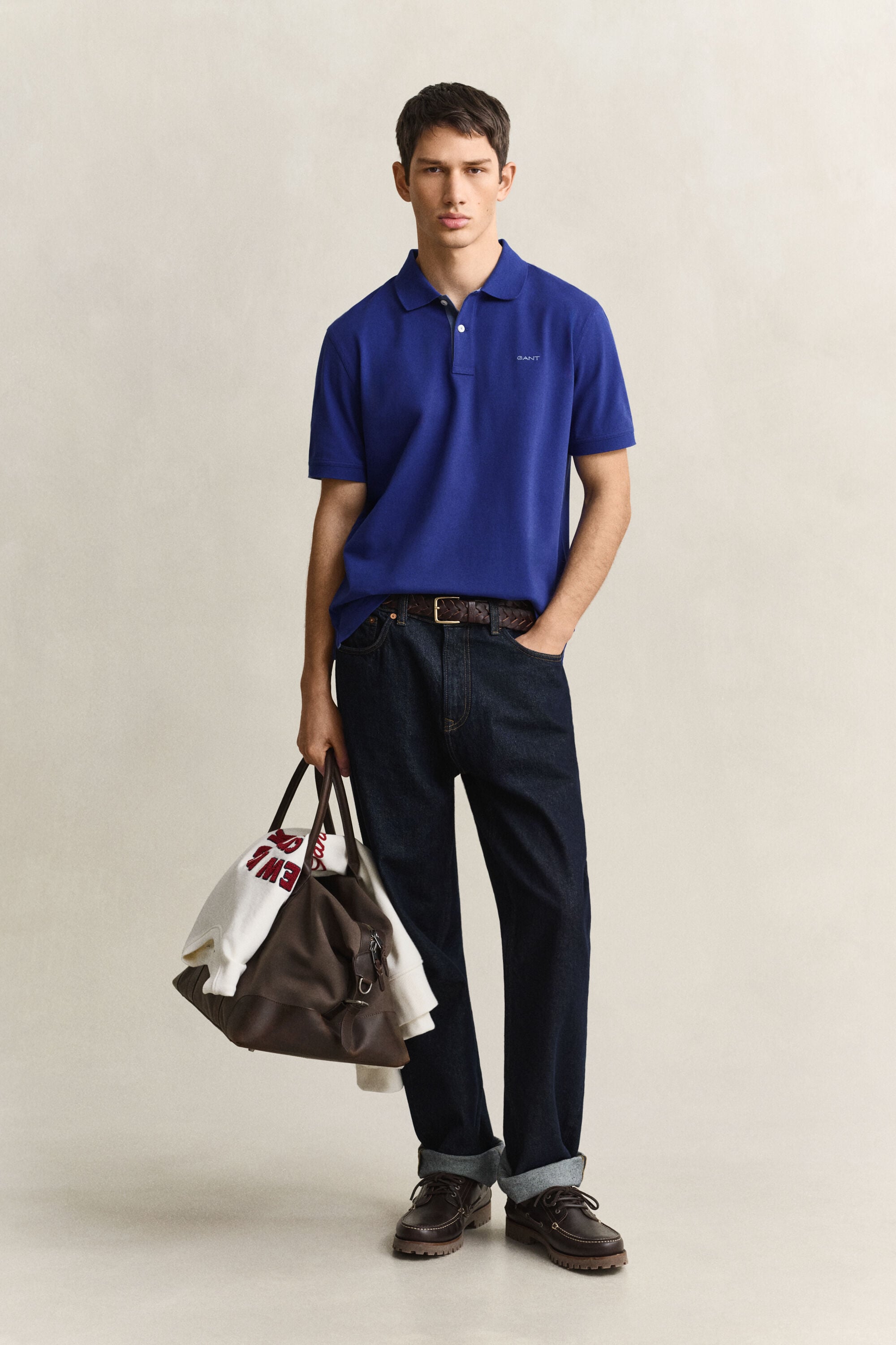 Polo de piqué en contraste