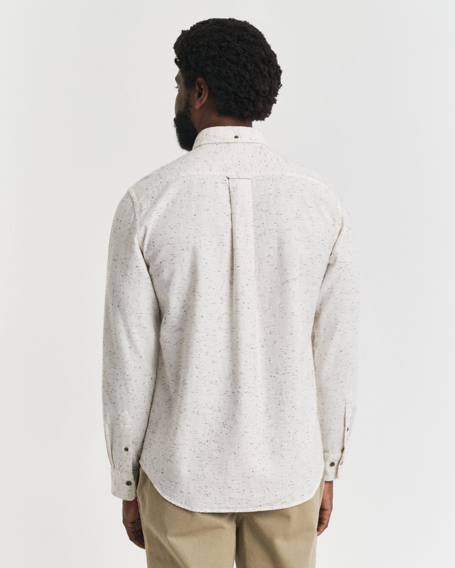 Camisa Regular Fit de franela con nepps