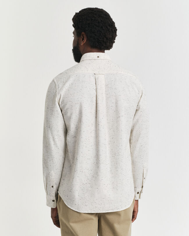 Camisa Regular Fit de franela con nepps