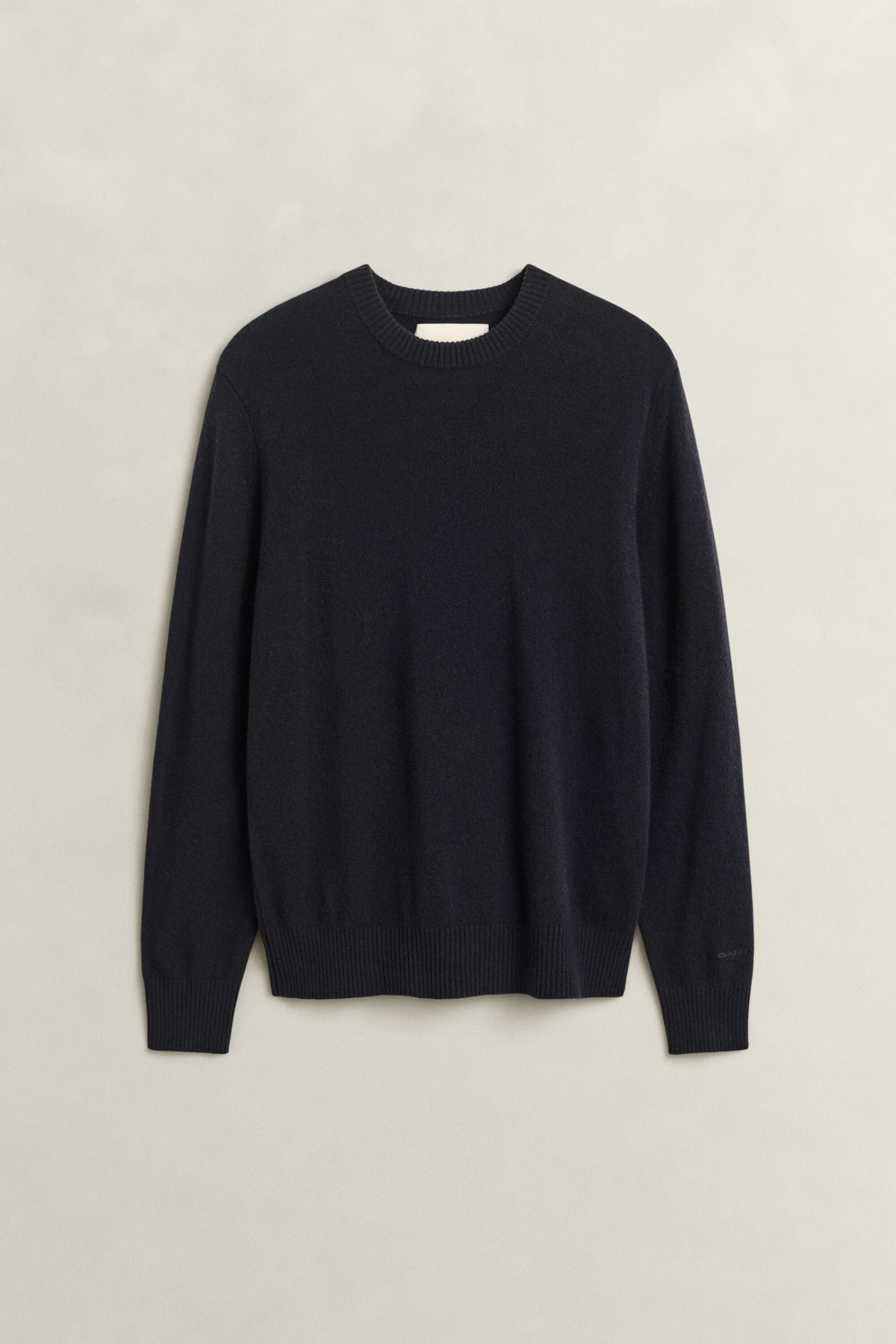 Jersey de cuello redondo en cachemir