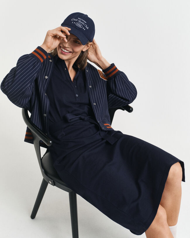 Vestido tipo polo de piqué