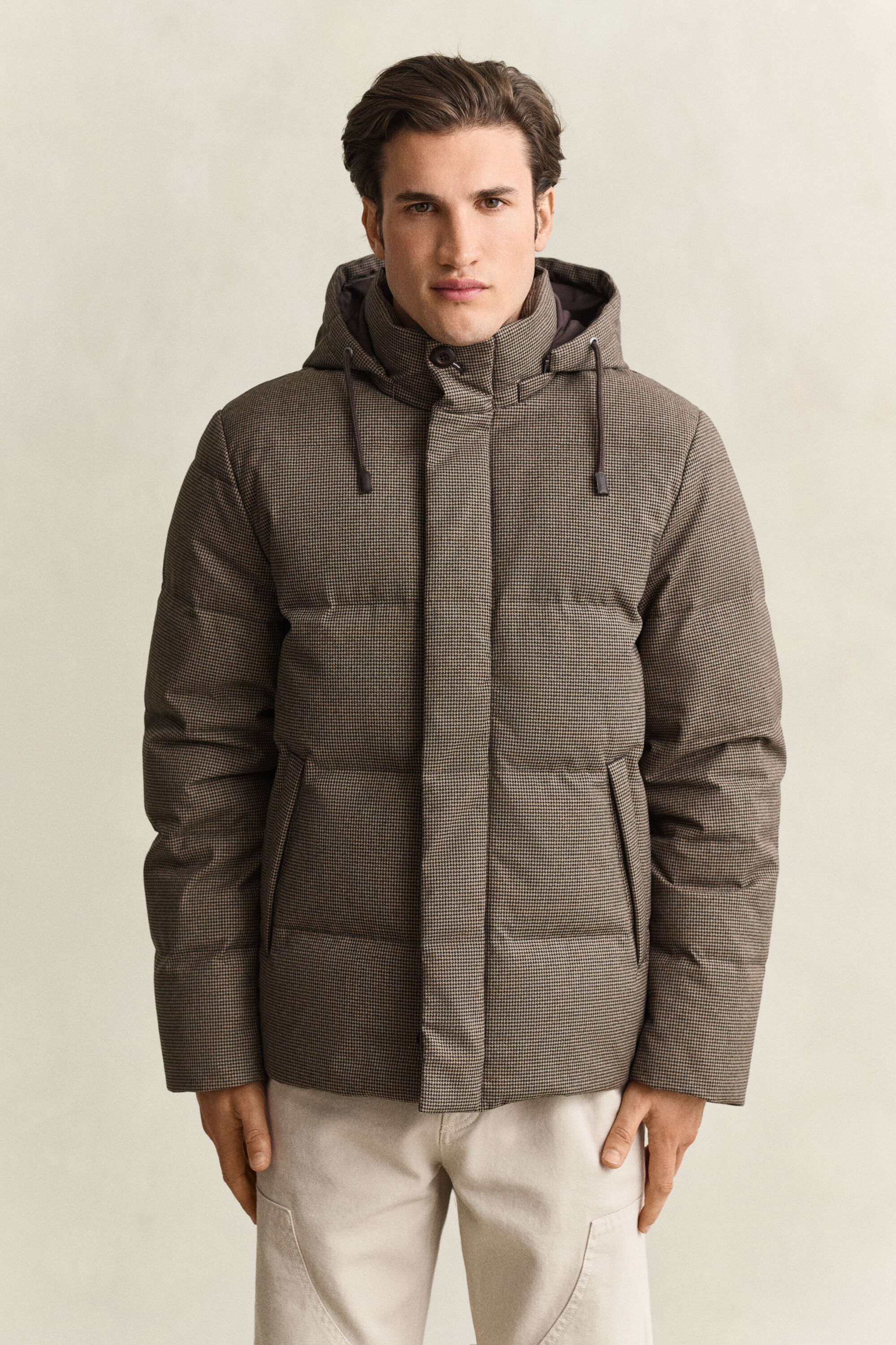 Chaqueta de franela y plumón