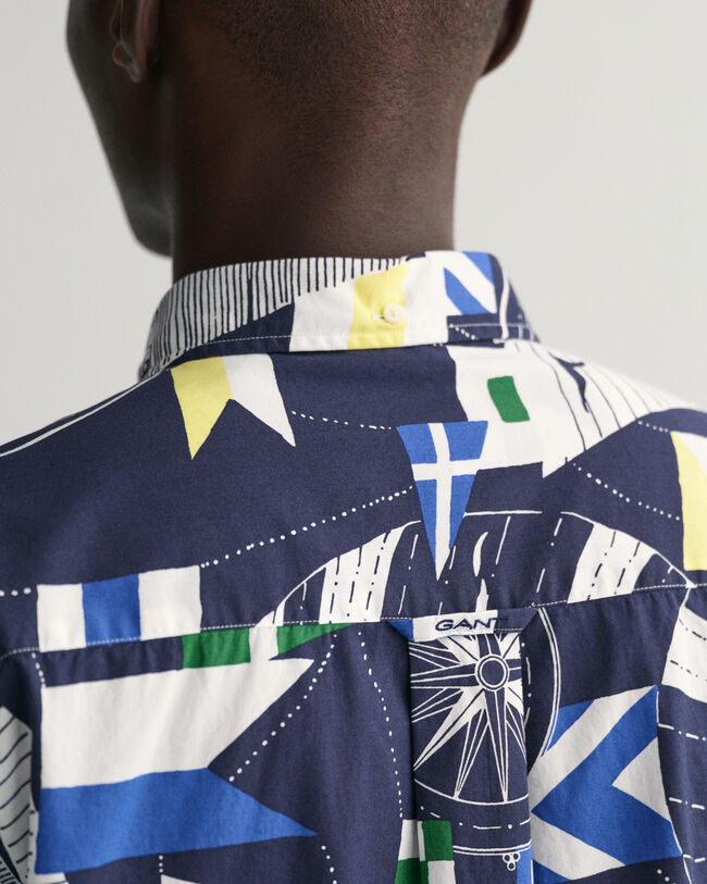 Camisa Relaxed Fit Sailing Print