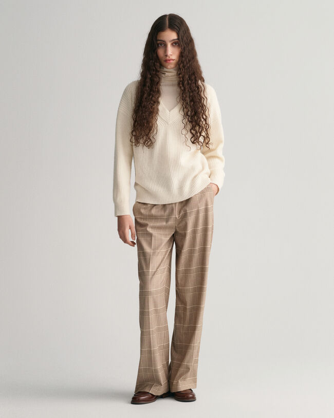 Pantalones Relaxed Fit Pull-On a cuadros