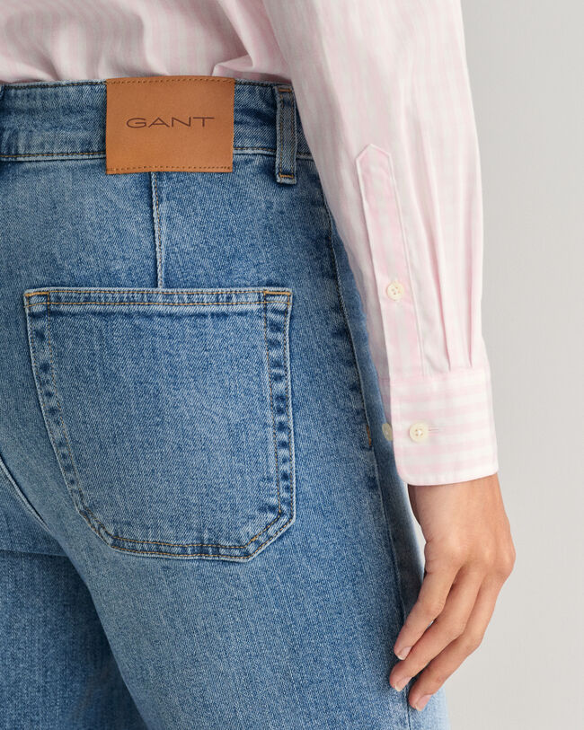 Camisa Regular Fit de popelina a cuadros Vichy