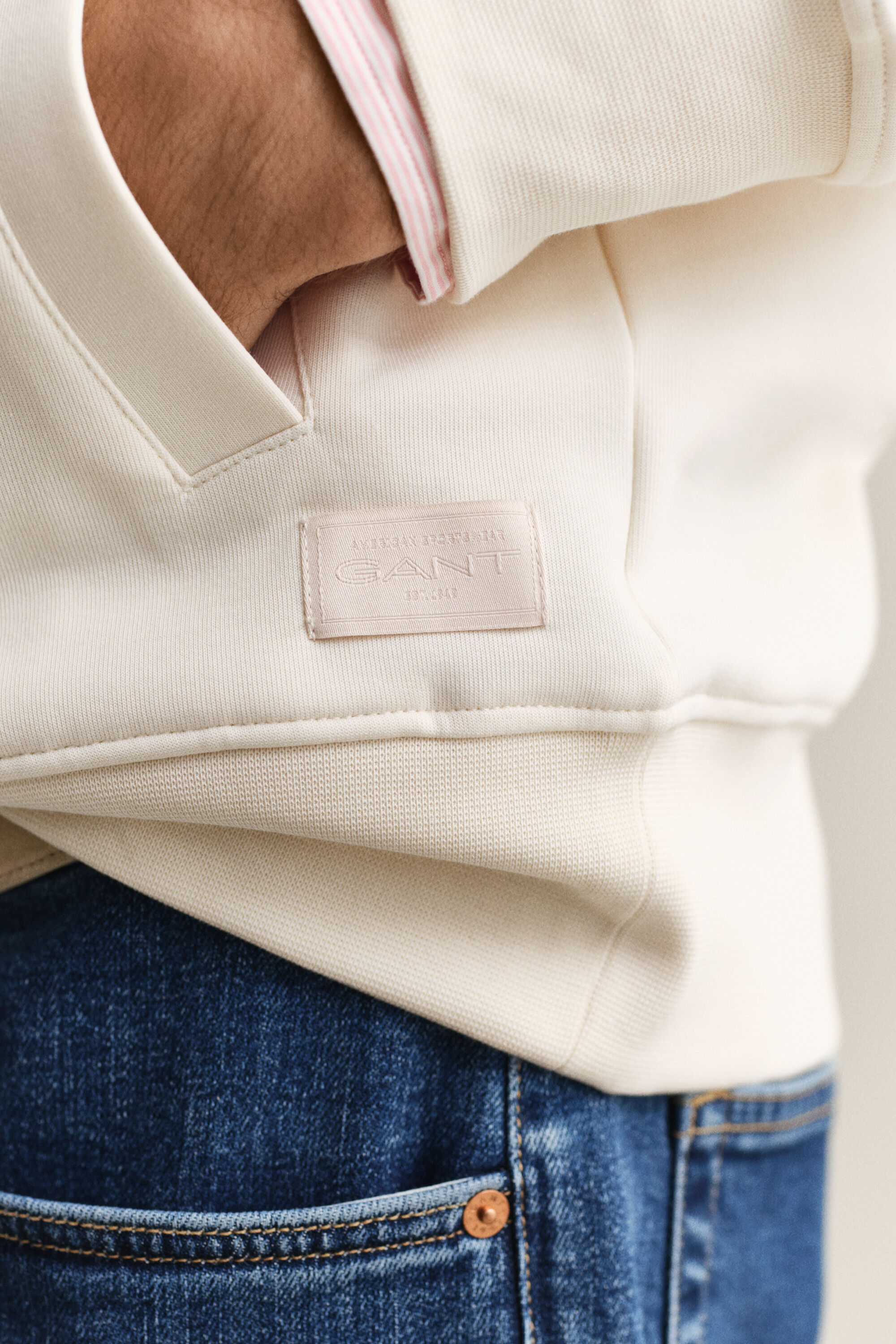 Sudadera de interlock con capucha