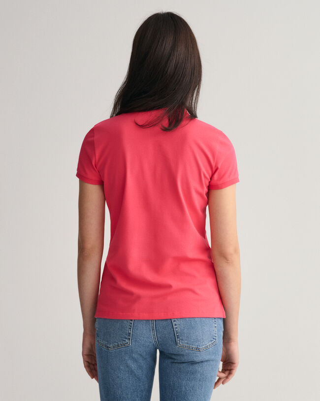 Polo de piqu&eacute; con cuello en contraste