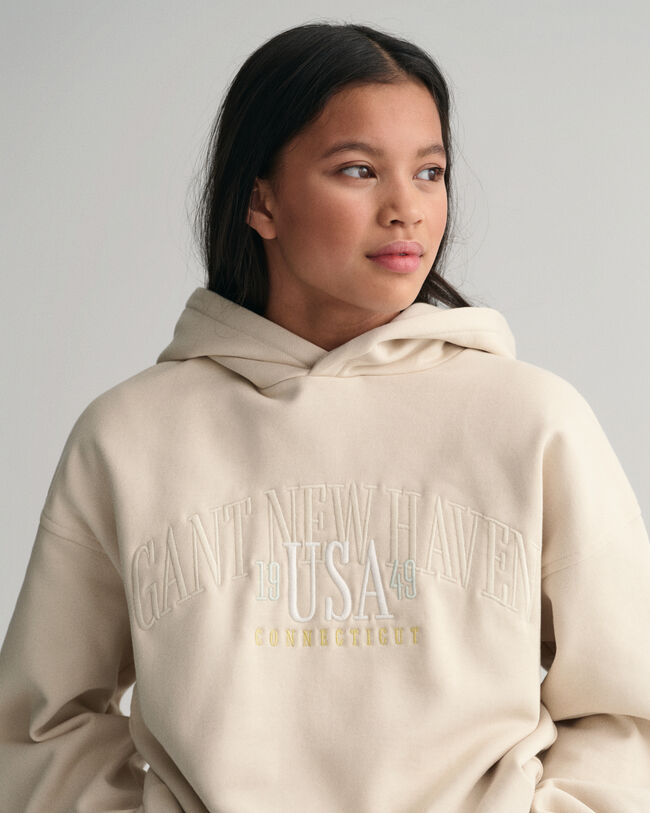 Sudadera con capucha extragrande GANT USA Teen Girls