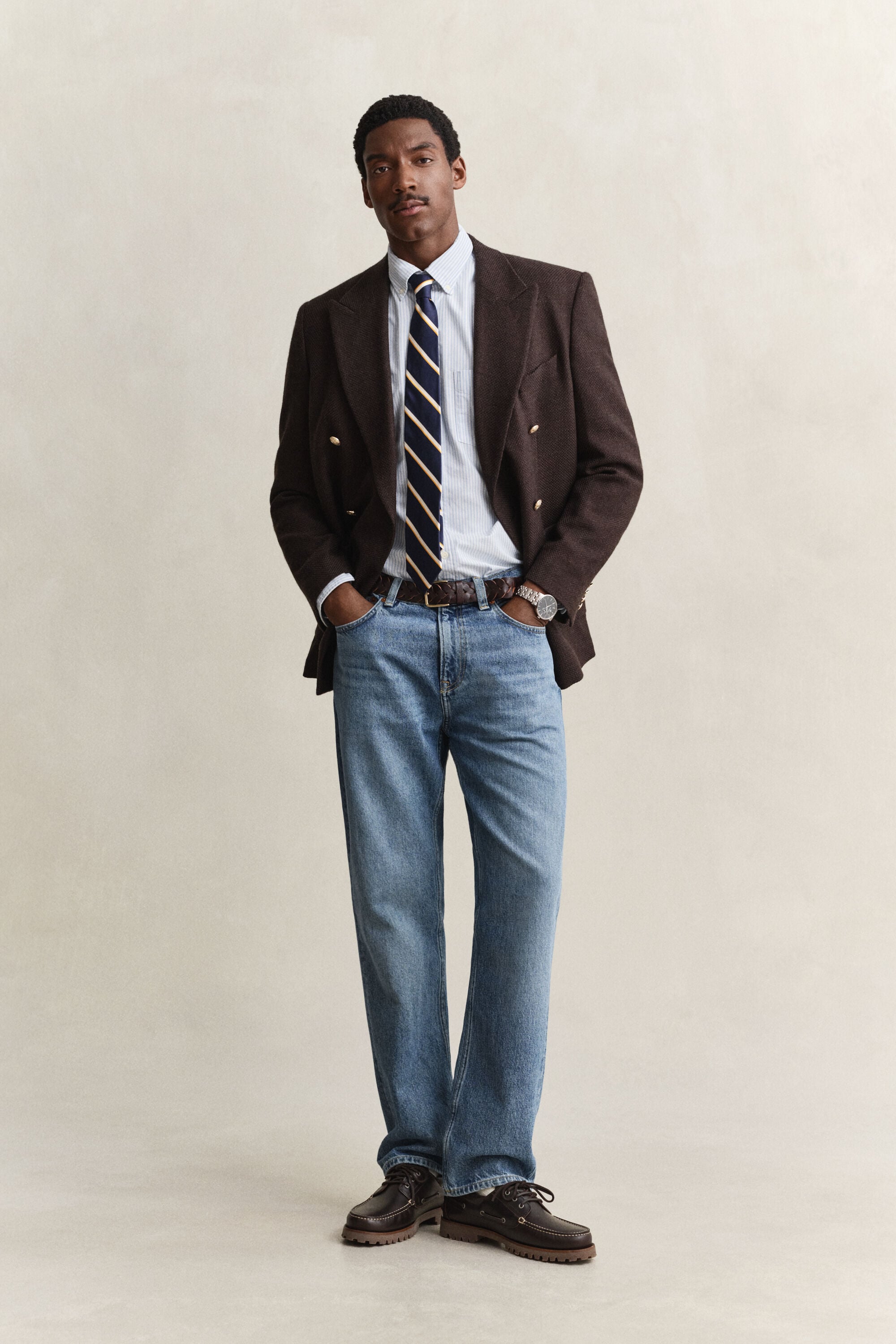 Camisa Oxford Regular Fit clásica de rayas