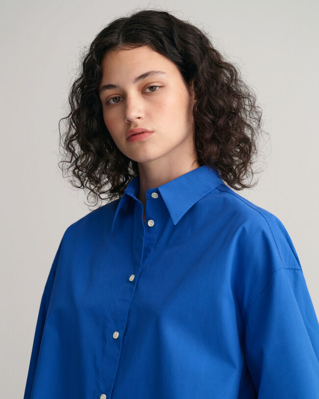 Camisa extragrande con pu&ntilde;os anchos