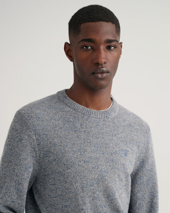 Jersey de cuello redondo jaspeado Neps