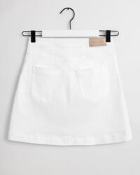 Falda de sarga con bolsillos de parche Teen Girls