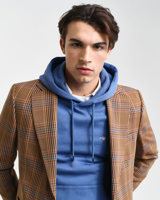 Americana Relaxed Fit de lana a cuadros