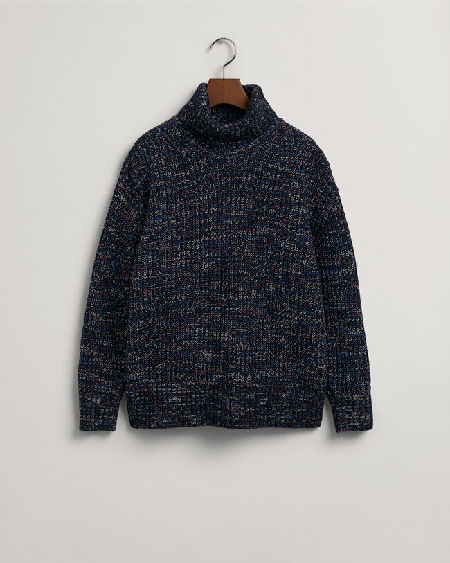 Jersey multicolor con cuello vuelto