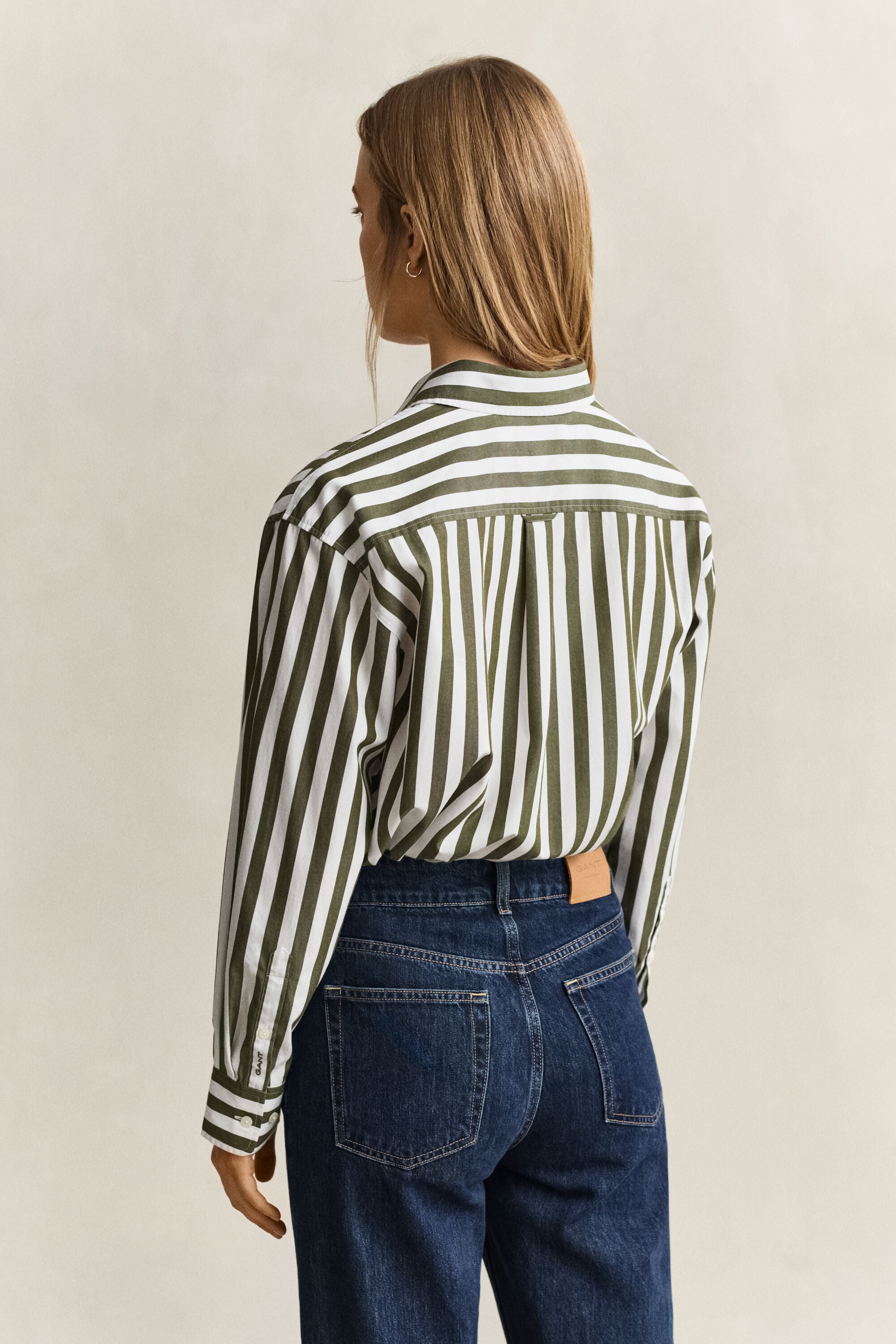 Camisa de popelina Relaxed Fit a rayas