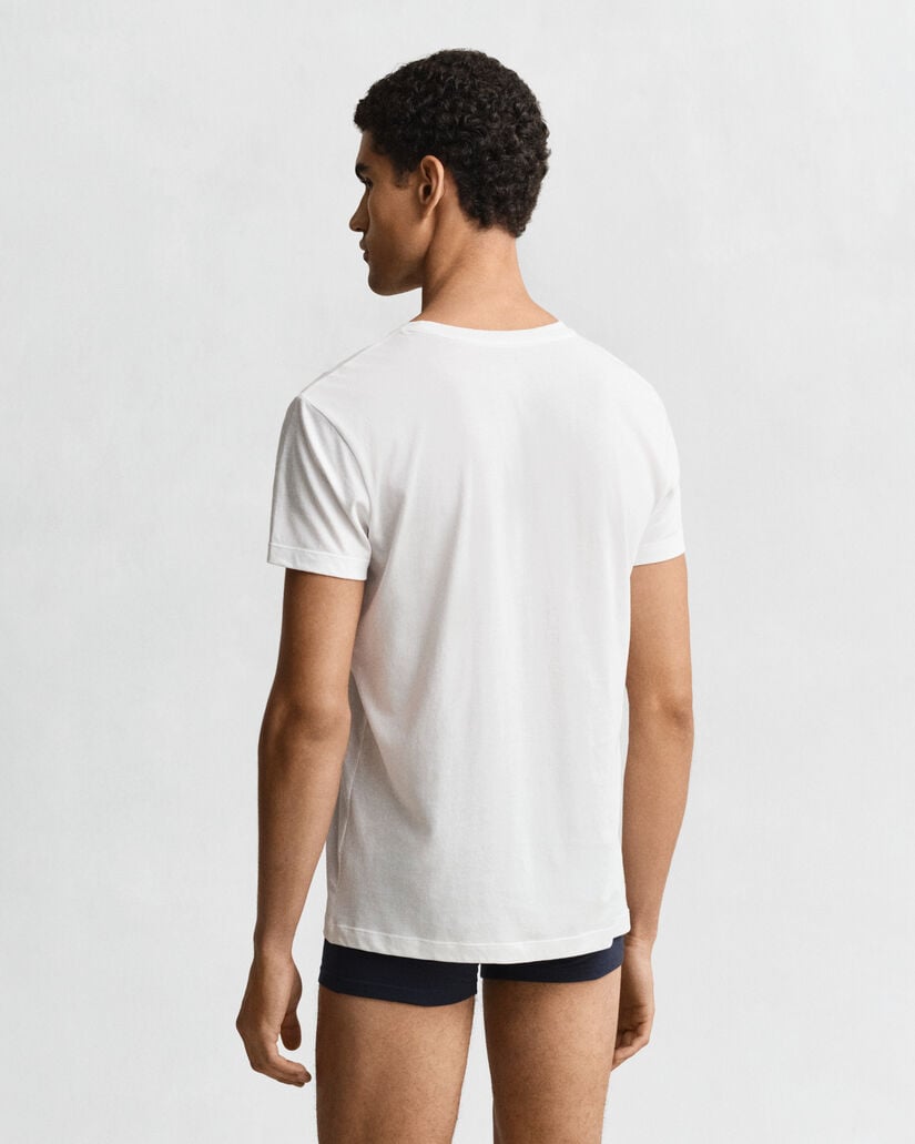 Paquete de dos camisetas de cuello redondo