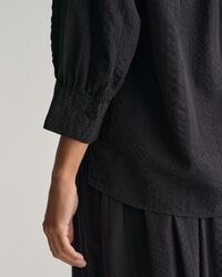 Camisa Relaxed Fit a rayas Seersucker Popover