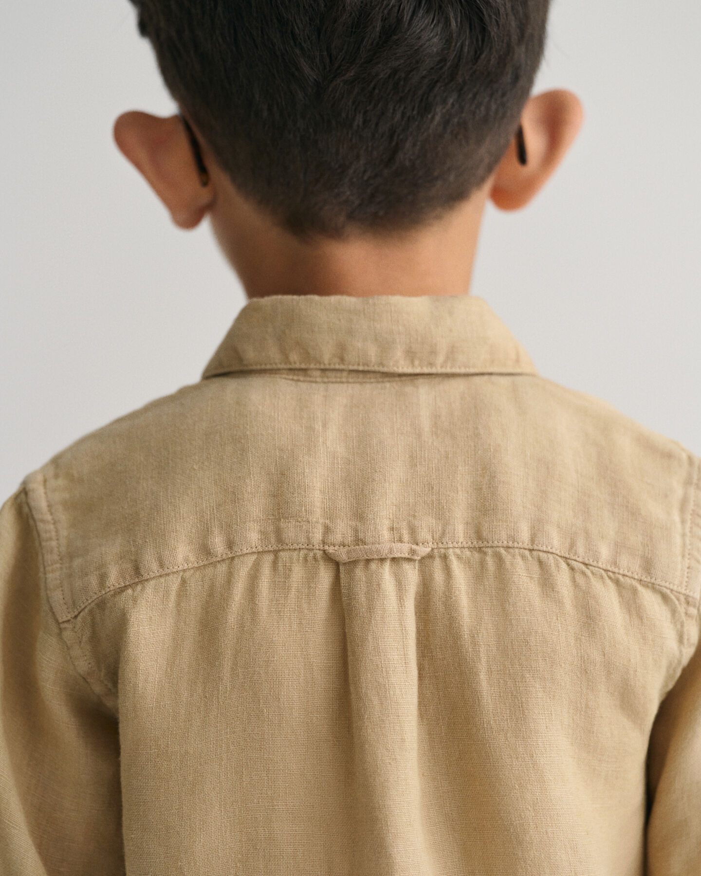 Camisa de manga corta en lino Kids