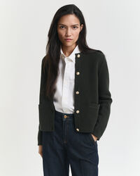 Cárdigan de punto en contraste