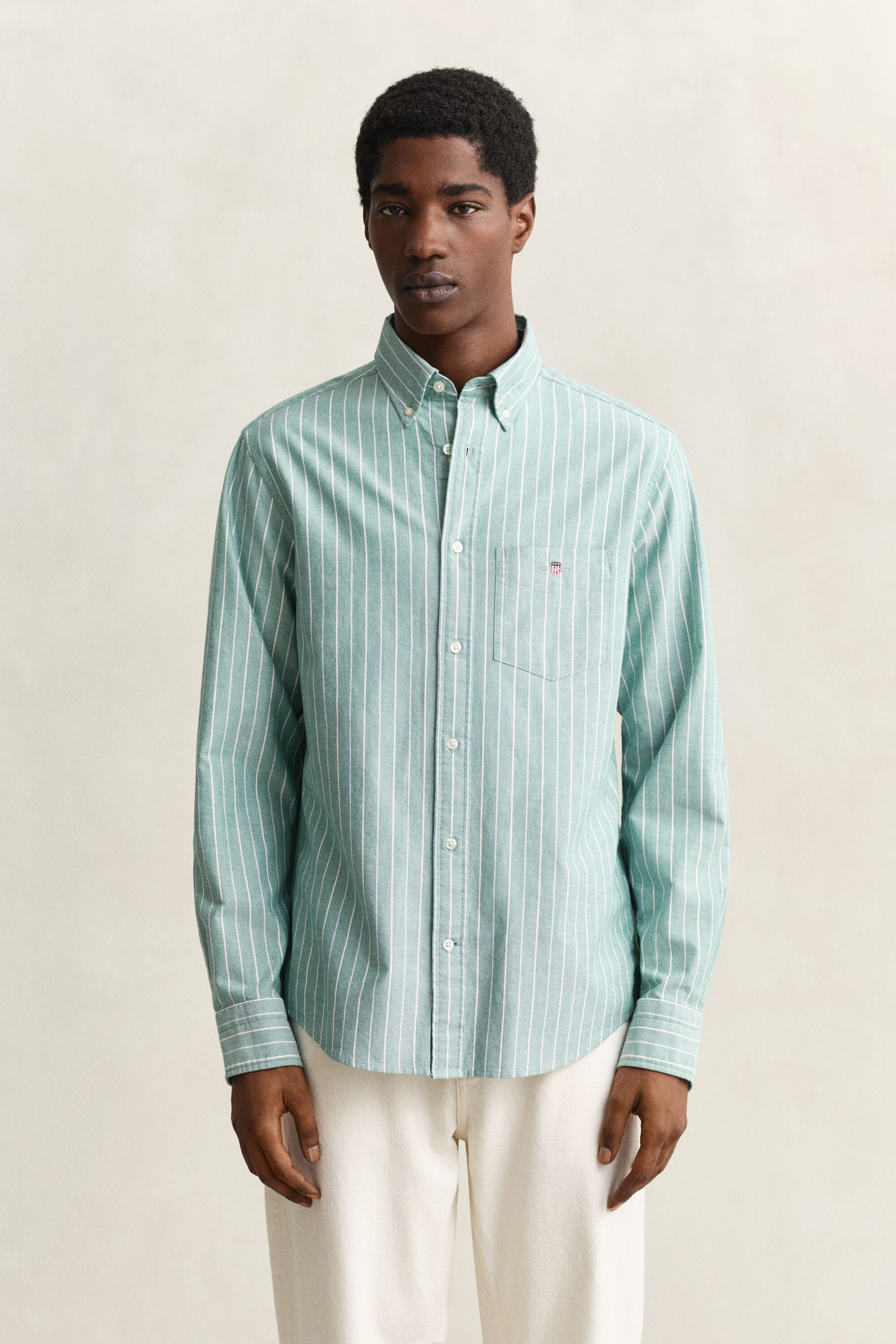 Camisa Oxford clásica a rayas