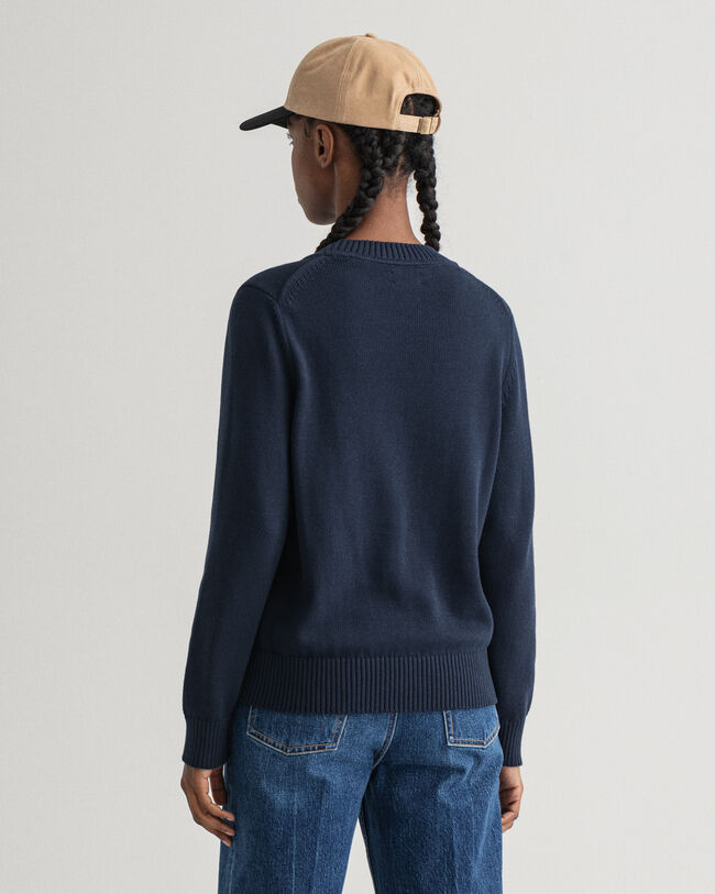 Jersey de cuello redondo en algod&oacute;n Logo