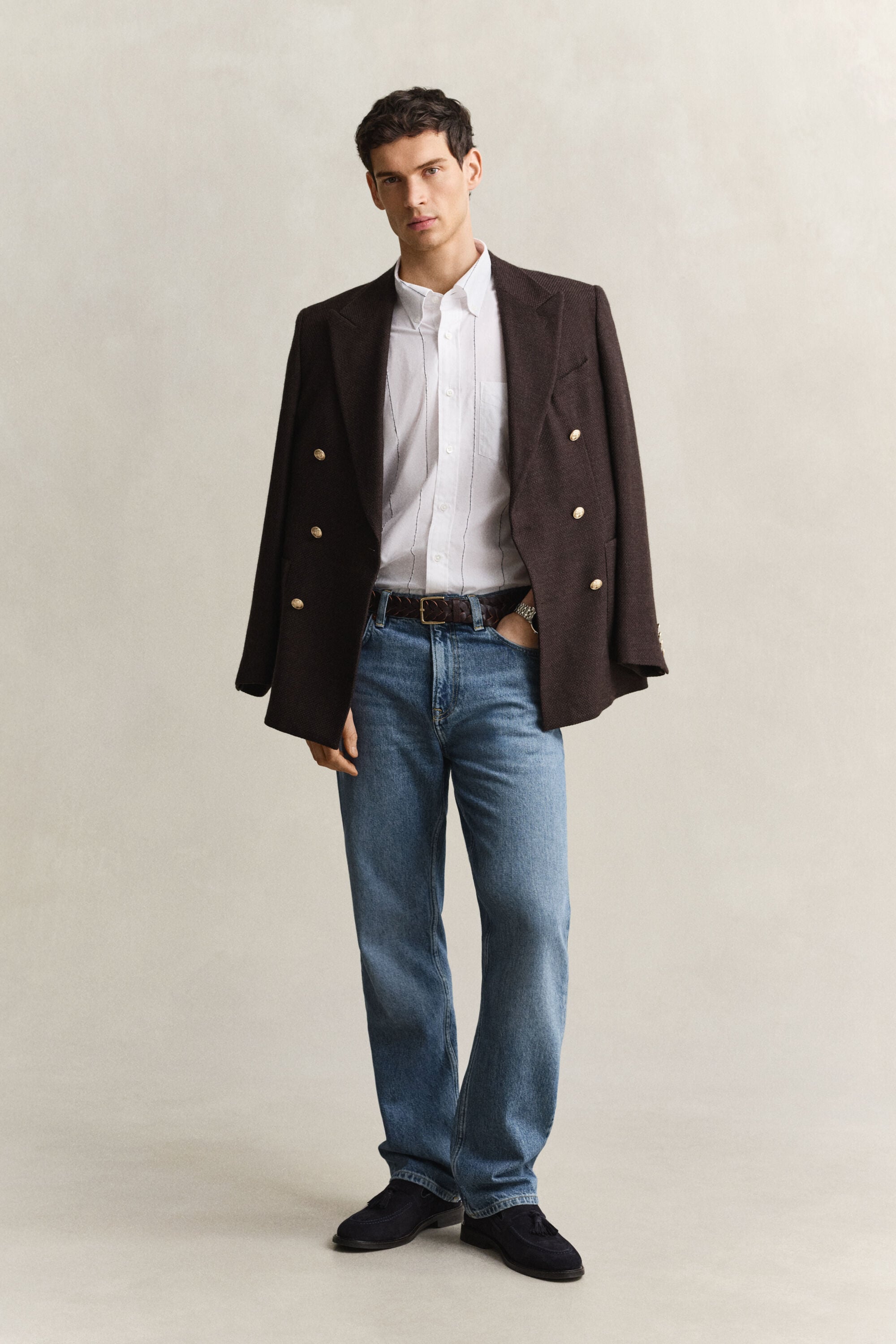 Camisa de chenilla texturizada