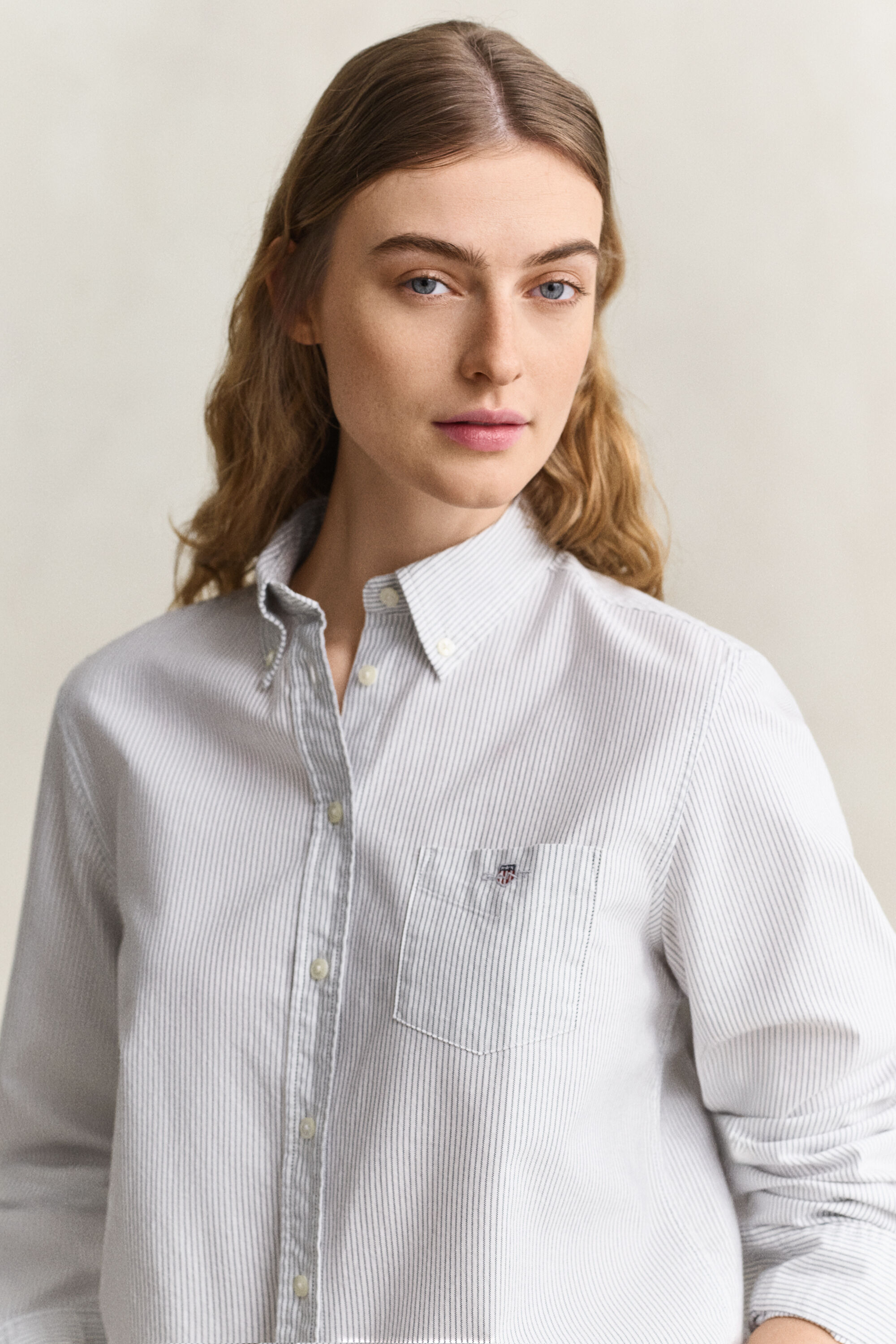 Camisa Oxford clásica a rayas